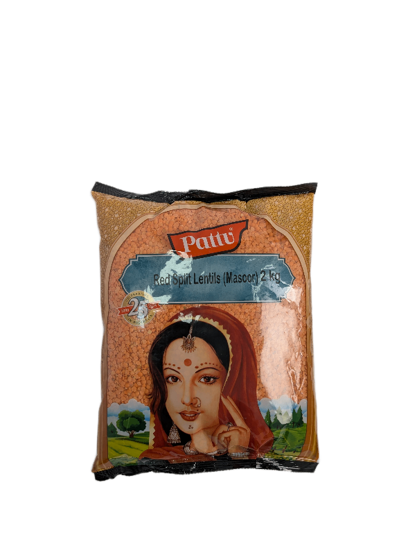 Pattu Red Split Lentils (Masoor) 2kg